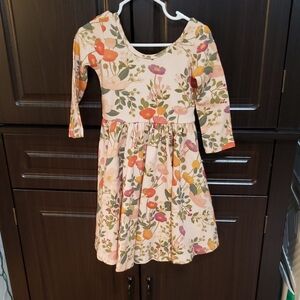 Alice + Ames Long Sleeve Ballet Dress In "Botany", Size 4T